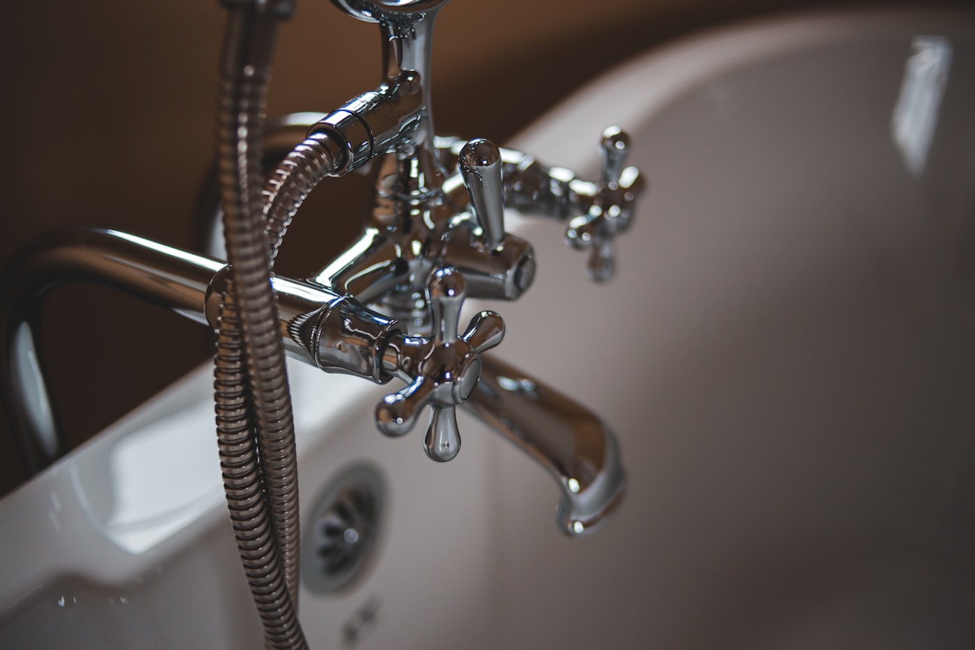 Bathroom tap and plumbing fixture